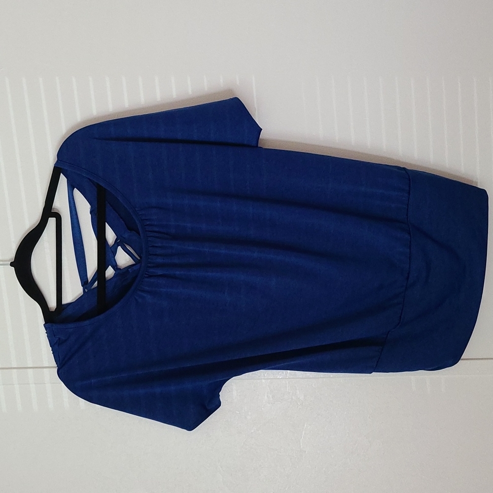 Apt 9 Women's Short Sleeve Blue Blouse Size Small